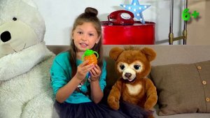 Арина и волшебный Русский Мишка. #Cubby Bear от #FurReal и #hasbro