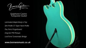 Epiphone Casino Turquoise Guitar