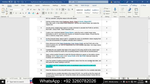 Exp19_Excel_Ch06_CapAssessment_Delta_Paint | Excel Chapter 6 Capstone Assessment - Delta Paint