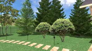Ландшафтный проект участка 15 соток в Подмосковье в программе Realtime Landscaping Architect 2016.