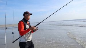 Tossed a MINI MARSHMALLOW into the OCEAN and Caught THIS! (Beach Fishing Surprise!)