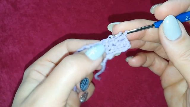 Простой плотный узор крючком для теплых изделий