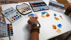 Тестируем акварельные краски