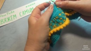 Вязание спицами пинетки #124