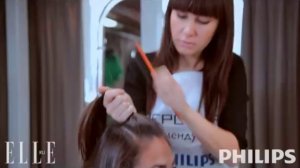 Утонченная прическа "Коса снизу вверх"