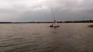 Самодельный парусный Катамаран 02