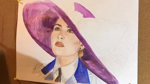 Рисуем акварелью Кейт Уйнслет из фильма Титаник смотреть онлайн