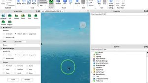 how to make a sea roblox studio!
