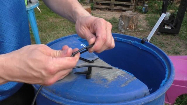 как сделать капельный полив? как сделать крышку для бочки? смотреть онлайн