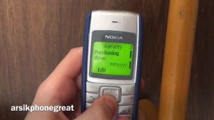 *#92702689# on Nokia 1110i