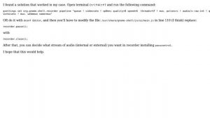 Ubuntu: Audio not working for Gnome Screencast Ctrl + Alt + Shift + R (4 Solutions!!)