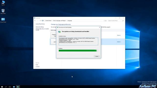 Как установить Русский язык на Windows 8.1 - 10 (русификация) смотреть онлайн