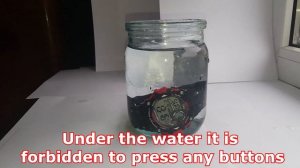 Water Resistant 10 bar Q&Q M146J003Y test under the water from 1 hour