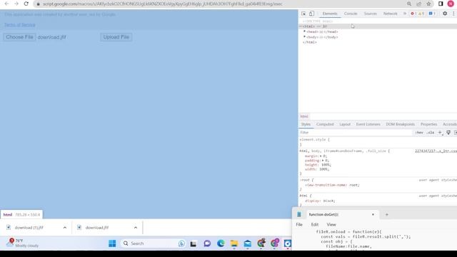Google Apps Script to Upload File to Google Drive Folder in Browser Using HTML & Javascript Web App смотреть онлайн
