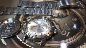 十點九分鐘錶Zodiac Aerospace GMT Vintage Automatic 1960-1962海狼格林威治時間錶12生肖(Sea Wolf, GMT etc)所迪亞可