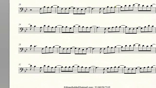 Partitura MARCA DE CRISTO - Com. Int. da Zona Sul - Trombone смотреть онлайн