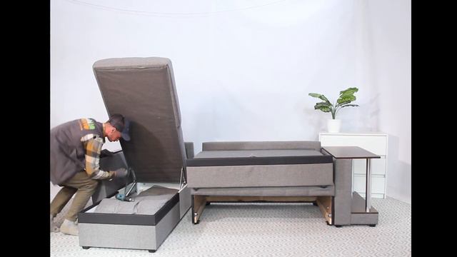 Угловой диван Атланта Фаворит, Серый {28196}, сборка смотреть онлайн