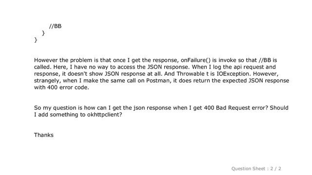 Android : Retrofit 2.0 - How to get response body for 400 Bad Request error? смотреть онлайн