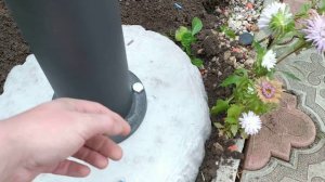 Идея и Монтаж ландшафтного светильника на платформу(на улице).