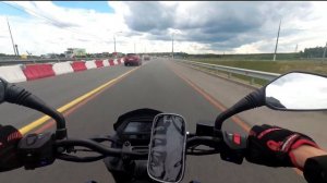 ПЕРВЫЙ РАЗ НА МОТОЦИКЛЕ В МОСКВЕ И по М4 bajaj dominar 400 МОТОБУДНИ