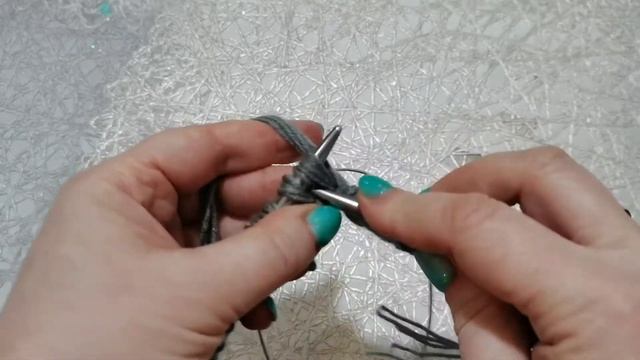 Мужская шапка с круглой макушкой ❄️☃️❄️#шапкаспицами