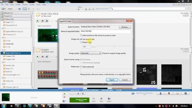 how to export cr2 to jpg. easy in picasa смотреть онлайн