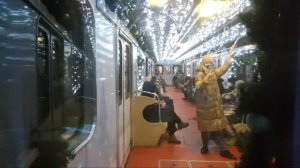 Новогодние поезда метро 2021
