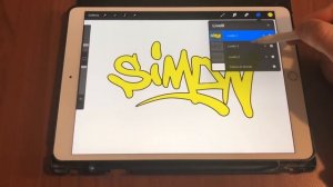 How to make Graffiti with iPad Pro #8 - Tutorial by Simon Dee