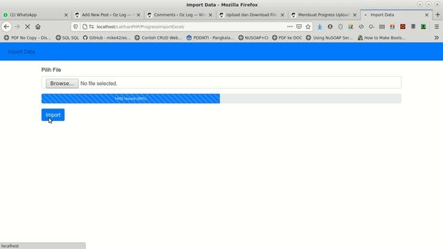 Demo Script Progress Import Excel dengan PHP смотреть онлайн