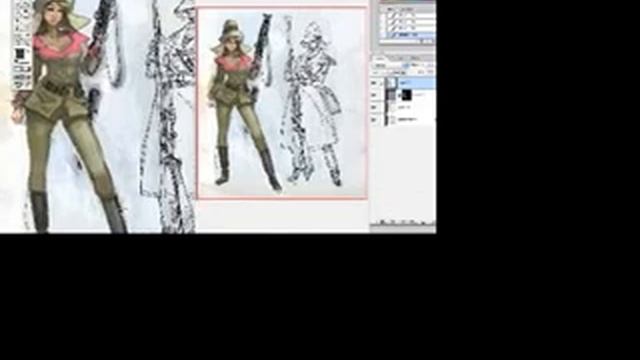 Sci-Fi Fashion Pin-up in Photoshop смотреть онлайн