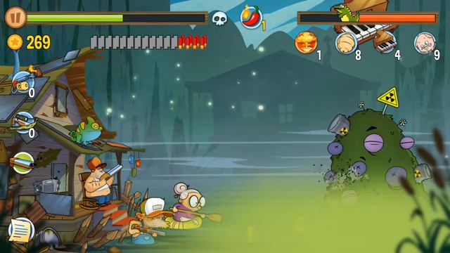 Swamp Attack All Boss Monsters - ANDROID GAMEPLAY смотреть онлайн