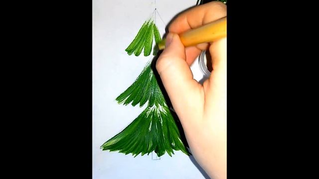 Рисуем ёлочку! Как рисовать елочку, ель, елку!how to draw a Christmas tree
