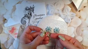 Новые серединки для канзаши из бусин и бисера МАСТЕР-КЛАСС, КАБАШОНЫ для БАНТОВ СВОИМИ РУКАМИ ПРОСТ