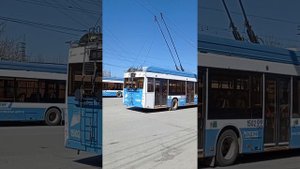Новые троллейбусы. Новосибирск.
