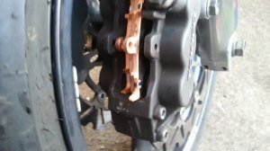 Suzuki 1200 Bandit brake pad replacement