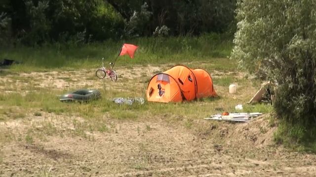 Река Тара в р/п Муромцево Омской области смотреть онлайн