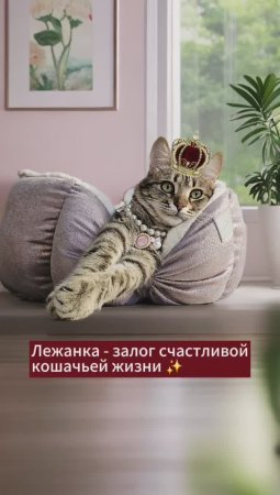 А у вашей кошки есть своя мебель? #животные #кот #котики #лежанка