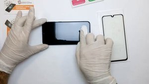 Как наклеить защитное стекло Samsung Galaxy A40