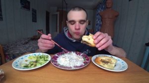 МУКБАНГ/АСМР РИС с КУРИЦЕЙ/БУТЕРБРОДЫ С РЫБНЫМ ПАШТЕТОМ/МАЙОНЕЗ/УЖИН/ ОБЖОР/ EATING/ASMR/Mukbang#406