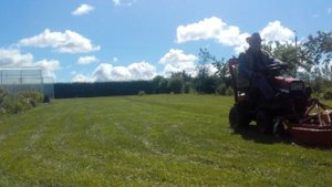 Косим газон.Самодельный минитрактор на базе MF-70(Чехский мотоблок)