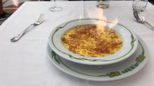 Cafe de  Paris Monaco Flaming Creme Brûlée