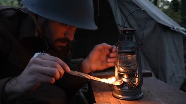 Solo Overnight in WW2 Gear: Canvas Officers Tent, D-Day Outfit, Lee Enfield etc смотреть онлайн