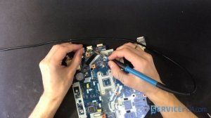 Замена разъёма hdmi, ремонт, разборка ноутбук acer tmp253e