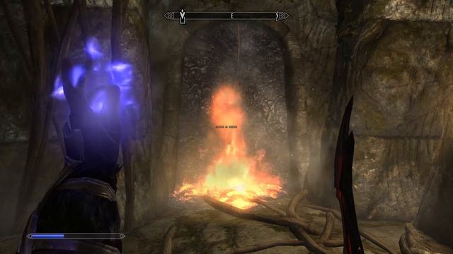 Skyrim - Fire spirit burns itself in fire смотреть онлайн