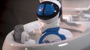 Китайский Робот для чистки туалета Обзор робототехники с алиэкспресс