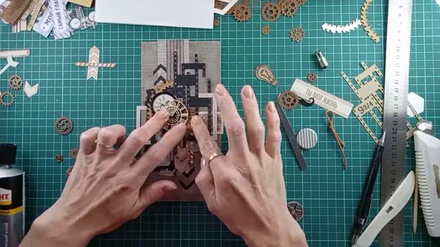 Мастер-класс "Открытки" 4 часть / Мужская открытка / Скрапбукинг / ScrapMania