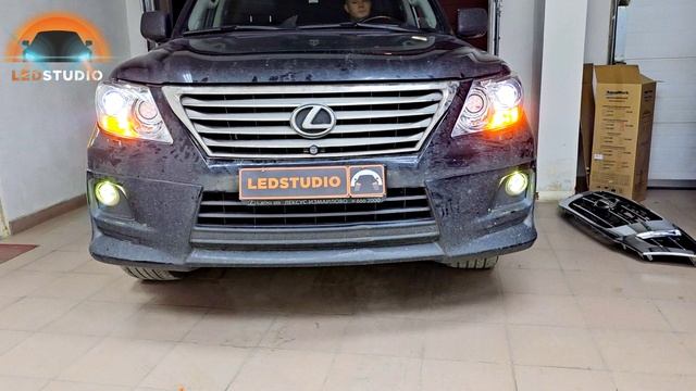 Lexus LX 570 модернизация фар