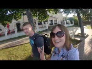 Отдых 2018,Кинешма-Заволжск,приехали с пляжа.Идем по Волжскому бульвару.