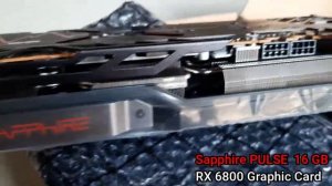 AMD Radeon RX 6800 SAPPHIRE PULSE  Graphic card Unboxing and Working | 16GB VGA