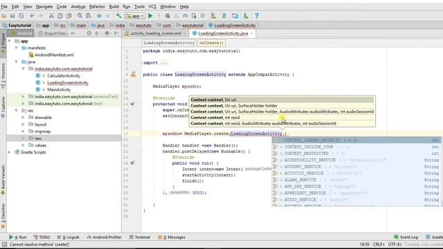 17 Add Audio to App/MediaPlayer | Android App Development Series | HINDI | HD смотреть онлайн
